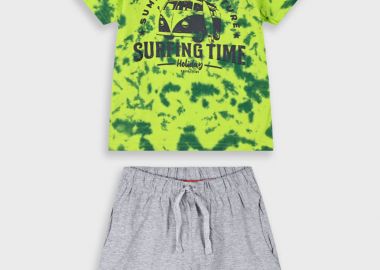 Σετ με εμπριμέ μπλούζα για αγόρι | ΜΕΛΑΝΖΕ - Energiers - 